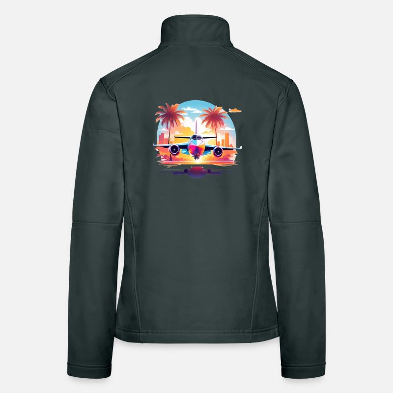 Vacances à Miami Veste en tissu softshell Femme