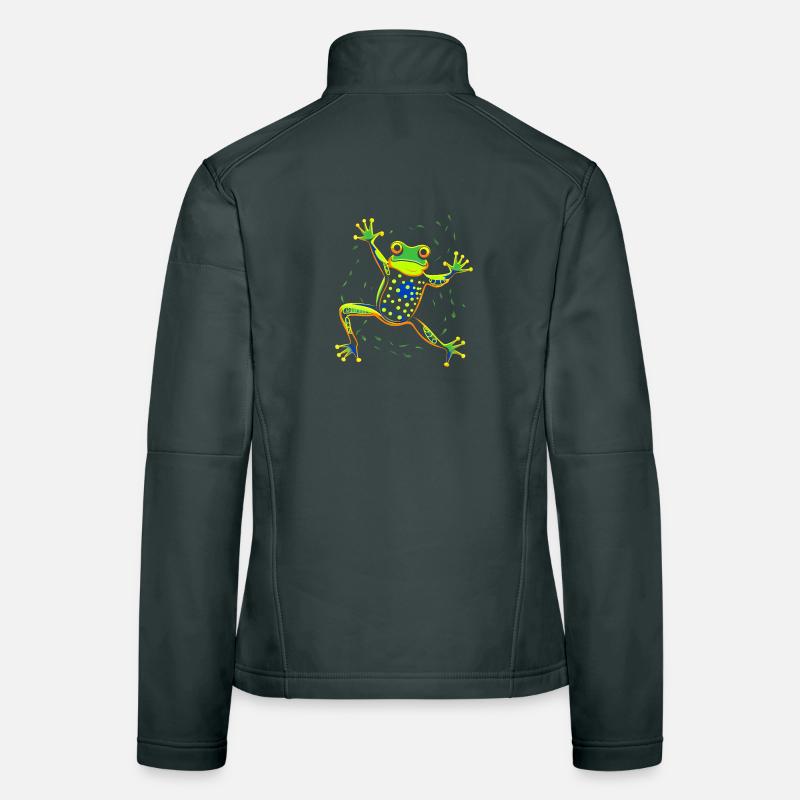 Dancing frog Frauen Softshelljacke