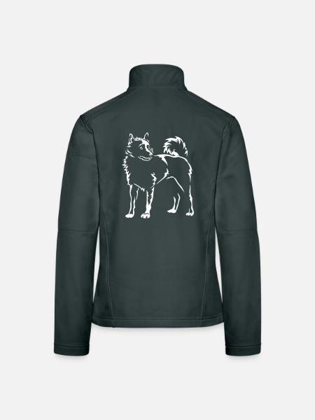 Schipperke "Black Edition" - Frauen Softshelljacke - Schwarz - Hinten