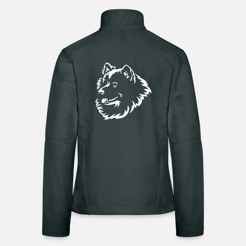 Samoyed Head "Black Edition" Women's Softshell Jacket