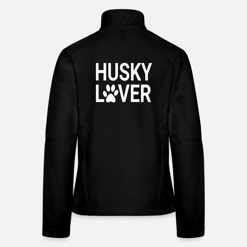 Amoureux du husky, mamans husky, papas husky Veste en tissu softshell Femme