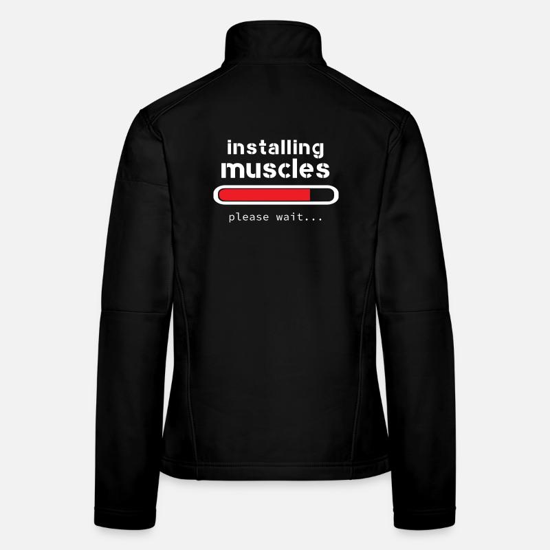installing muscles Veste en tissu softshell Femme