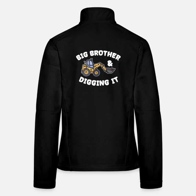 Geschwister Bruderherz Statement Großer Bruder Frauen Softshelljacke