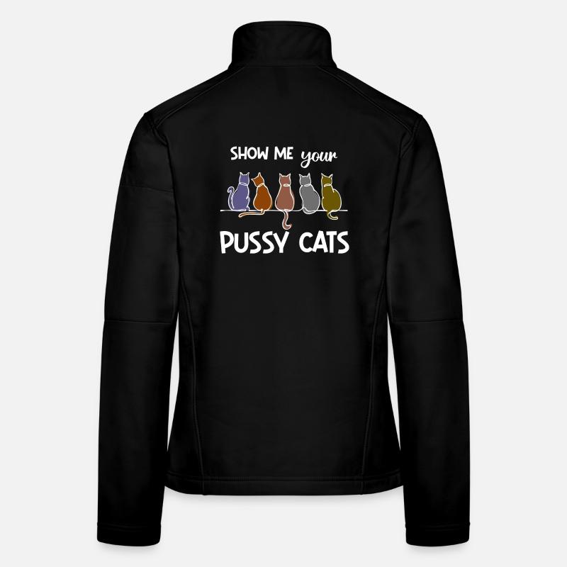 Déclaration de chat Animal préféré Animaux de compagnie Animaux Veste en tissu softshell Femme