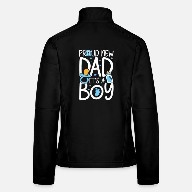 Proud new dad it s a boy Frauen Softshelljacke