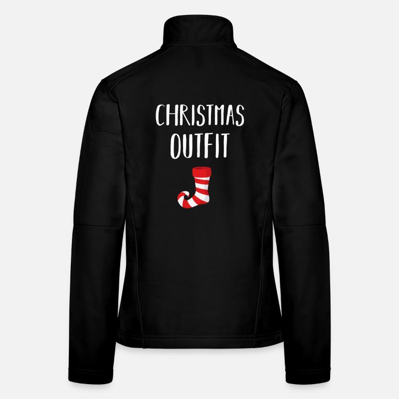 Noël drôle de costume de Noël Veste en tissu softshell Femme