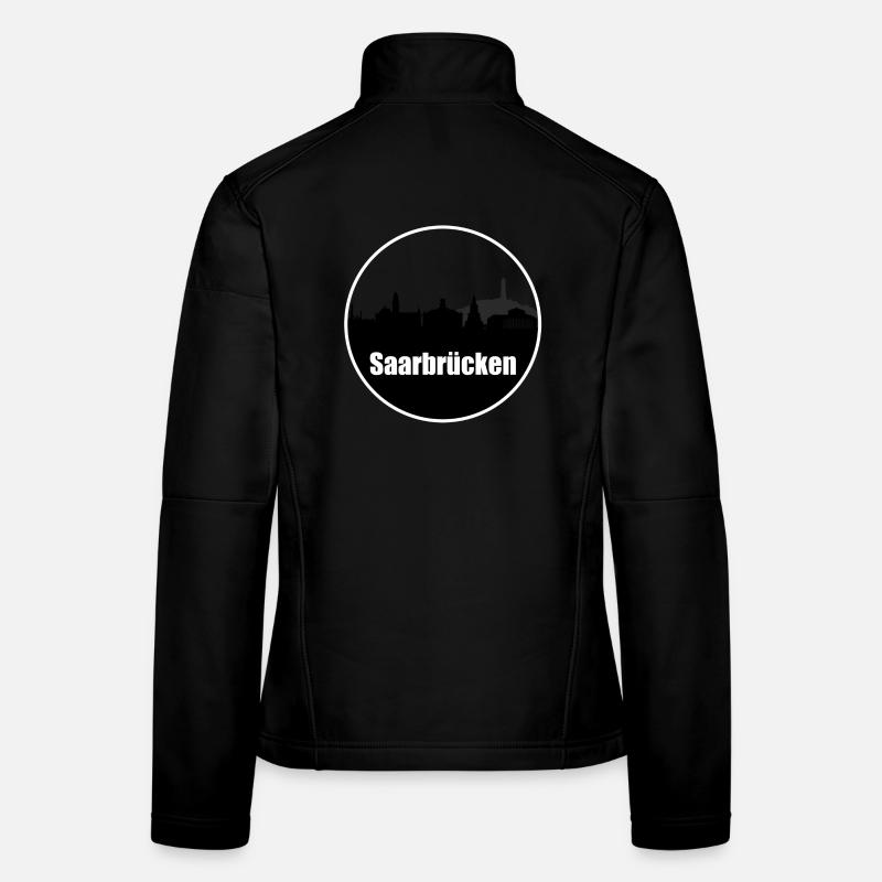 Saarbrücken Transparent Skyline Veste en tissu softshell Femme