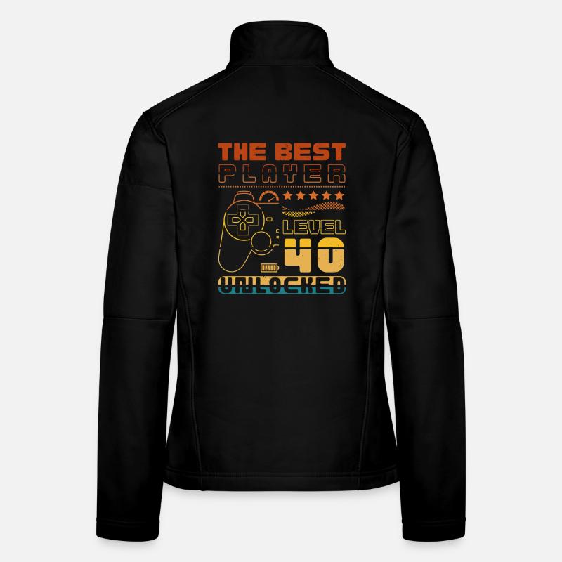 The Best Player - Level 40 unlocked - Frauen Softshelljacke - Schwarz
