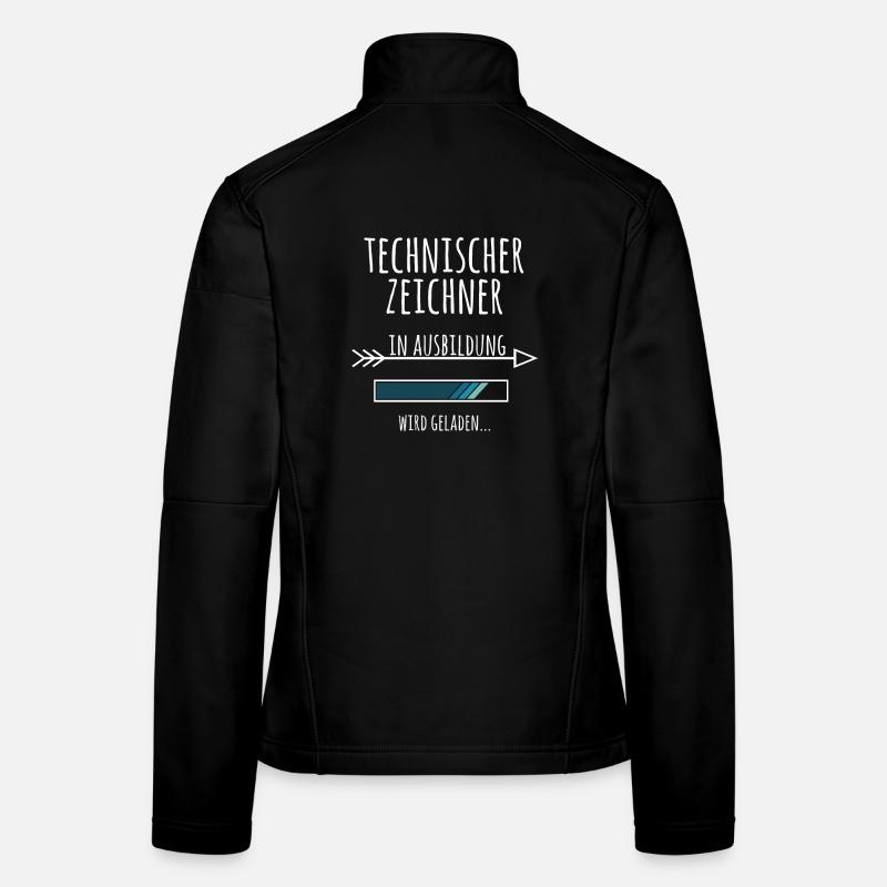 Technischer Zeichner Ausbildung Beruf Geschenk Frauen Softshelljacke