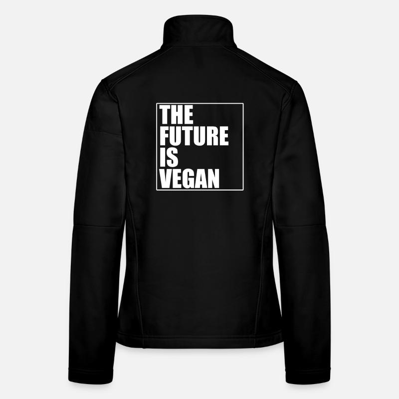 Plant-based future Vegan for animals Women's Softshell Jacket