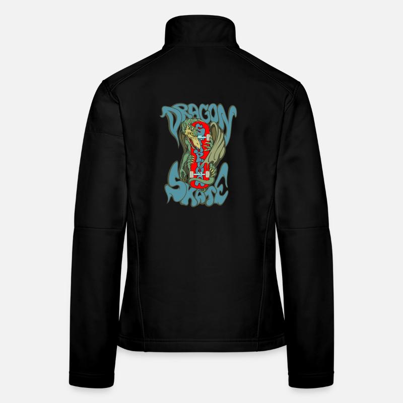 Drachen-Schlittschuh Frauen Softshelljacke