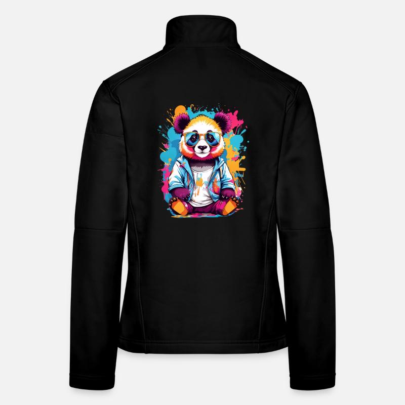 Panda Bear Women's Softshell Jacket