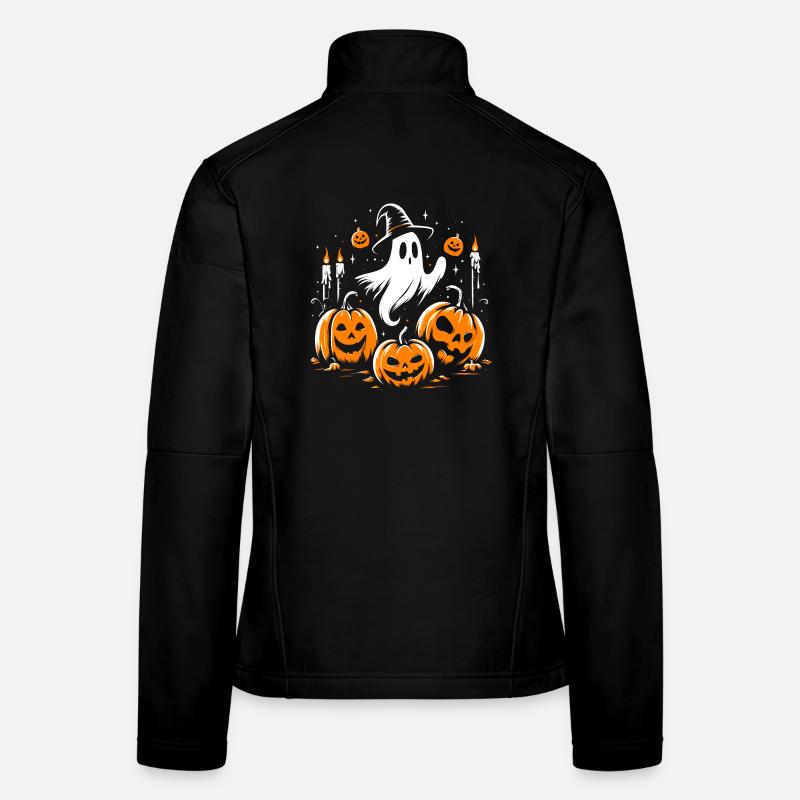 Halloween-Geist - Frauen Softshelljacke - Schwarz