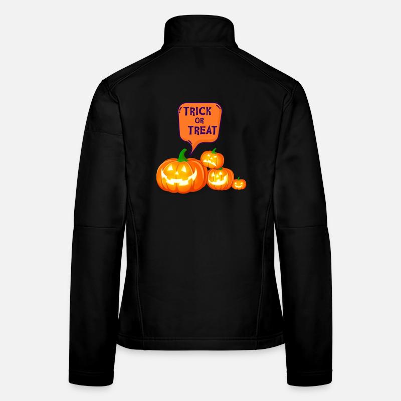 Halloween, Pumpkin, Witch Women's Softshell Jacket