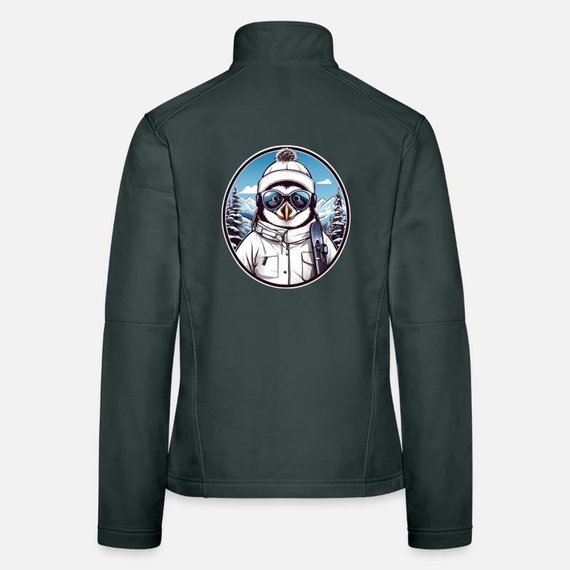 Süßer Pinguin Frauen Softshelljacke