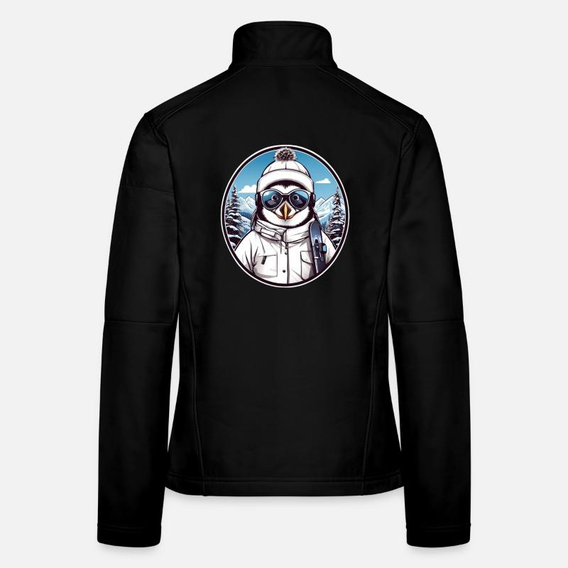 Pingouin mignon Veste en tissu softshell Femme