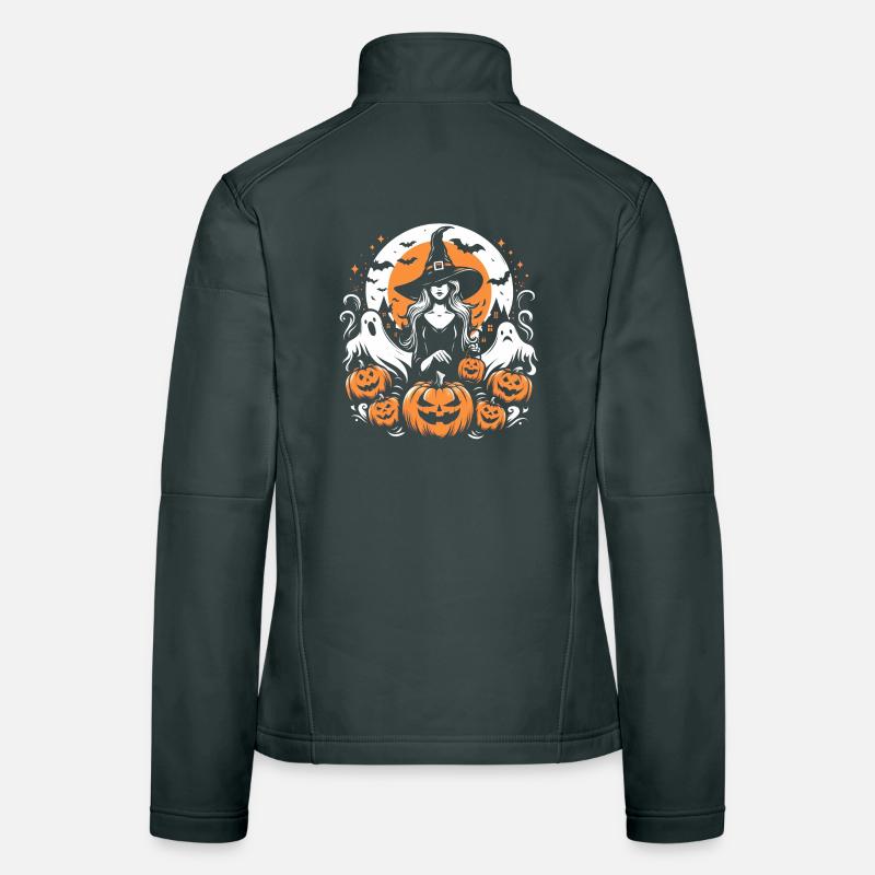 Hallooween witch Women's Softshell Jacket