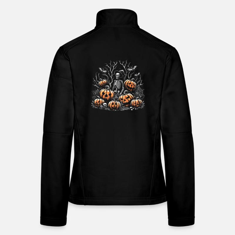 Squelette Hallooween Veste en tissu softshell Femme