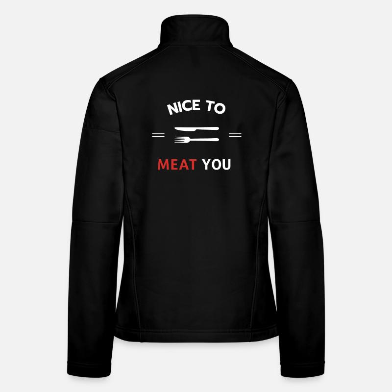 Nice to meat you Veste en tissu softshell Femme