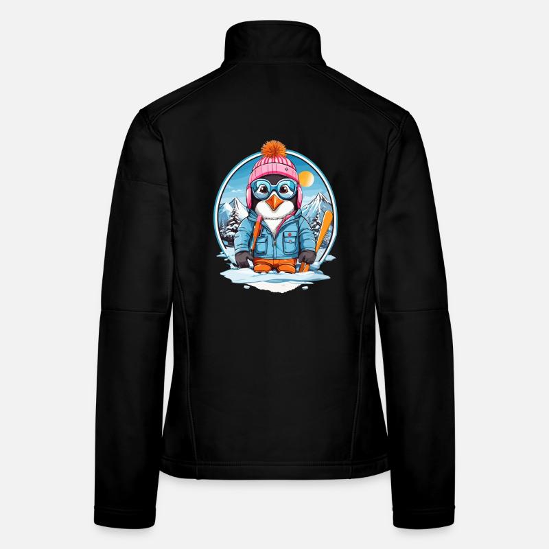 Cute Penguin Women's Softshell Jacket