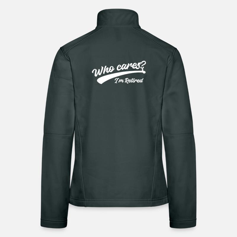 Senior Ruhestand Statement Freizeit Pensionierung Frauen Softshelljacke