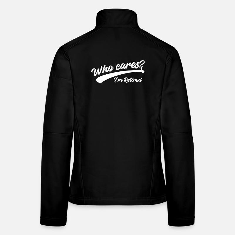 Senior Ruhestand Statement Freizeit Pensionierung Frauen Softshelljacke