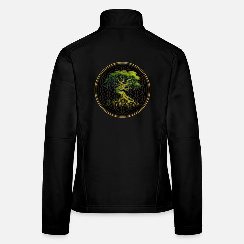 World Tree Yggdrasil World Ash Logo Women's Softshell Jacket
