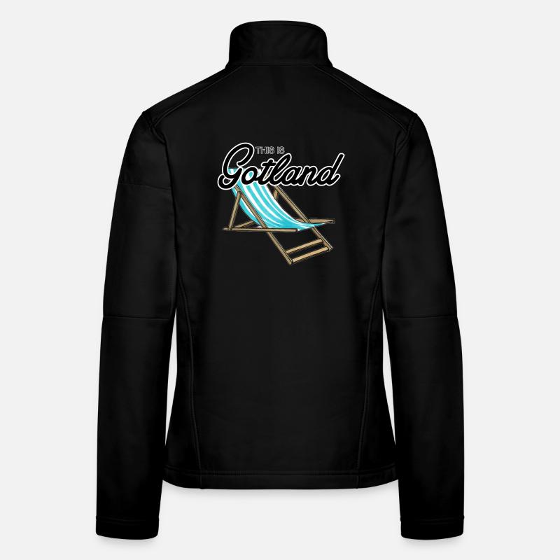 Das ist Gotland Beach Chair - Frauen Softshelljacke - Schwarz