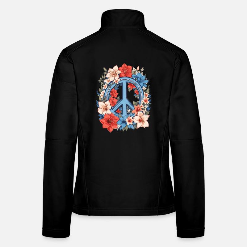 Peace Sign Women's Softshell Jacket