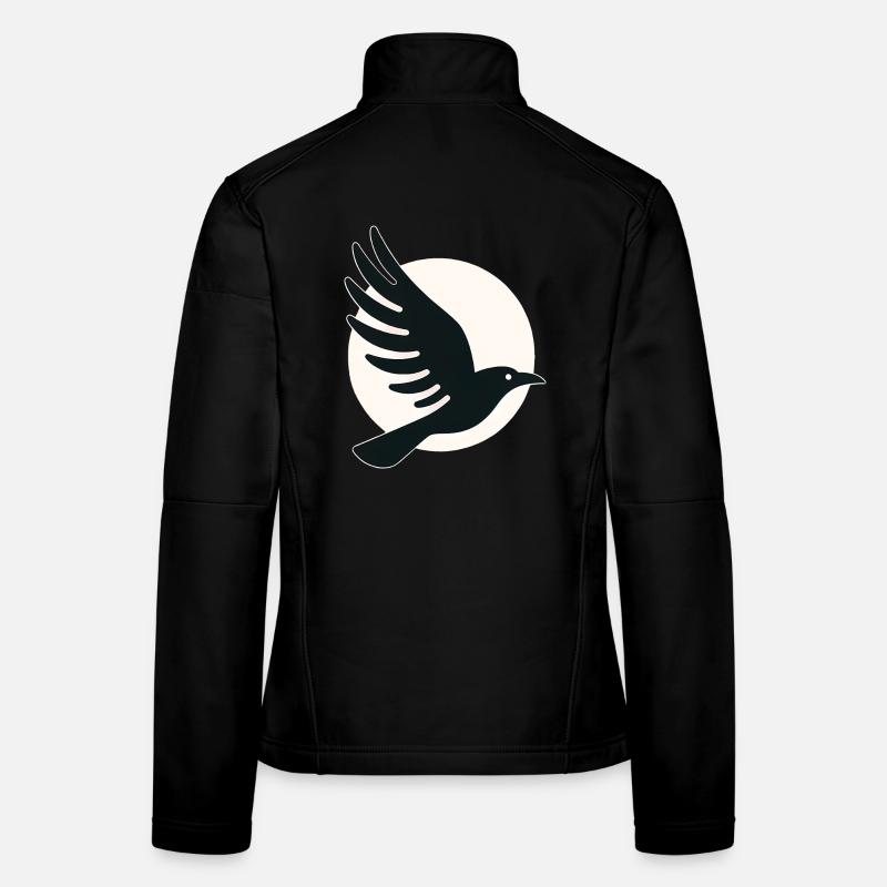 Rabe Mond Flug Frauen Softshelljacke