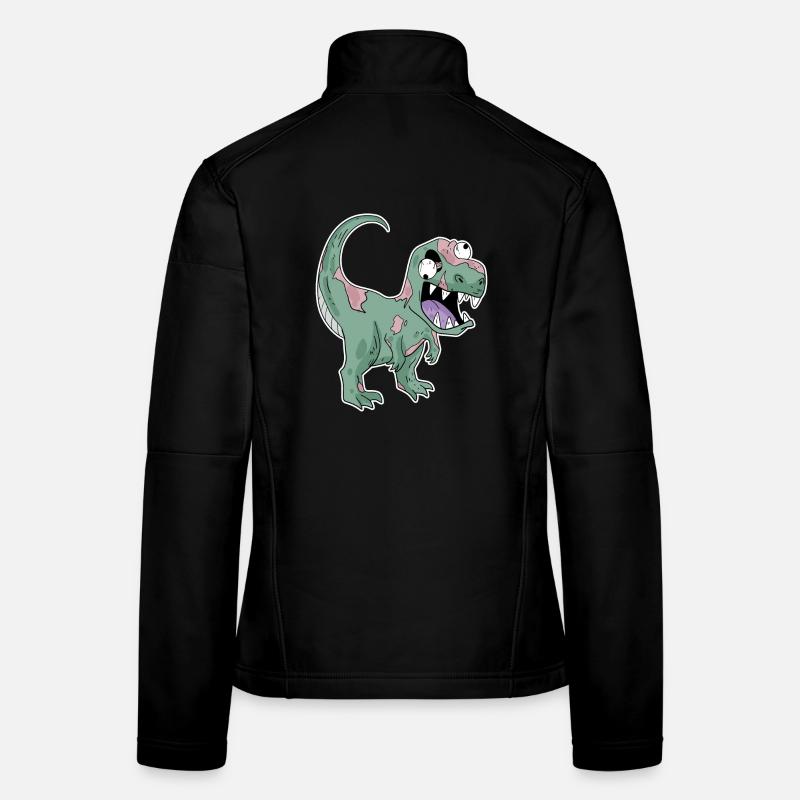 Dinosaure Zombie Effrayant Veste en tissu softshell Femme