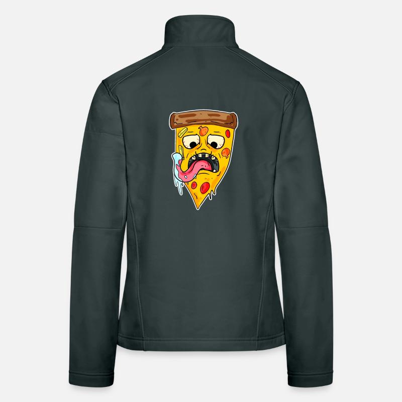 Monstre de pizza Veste en tissu softshell Femme