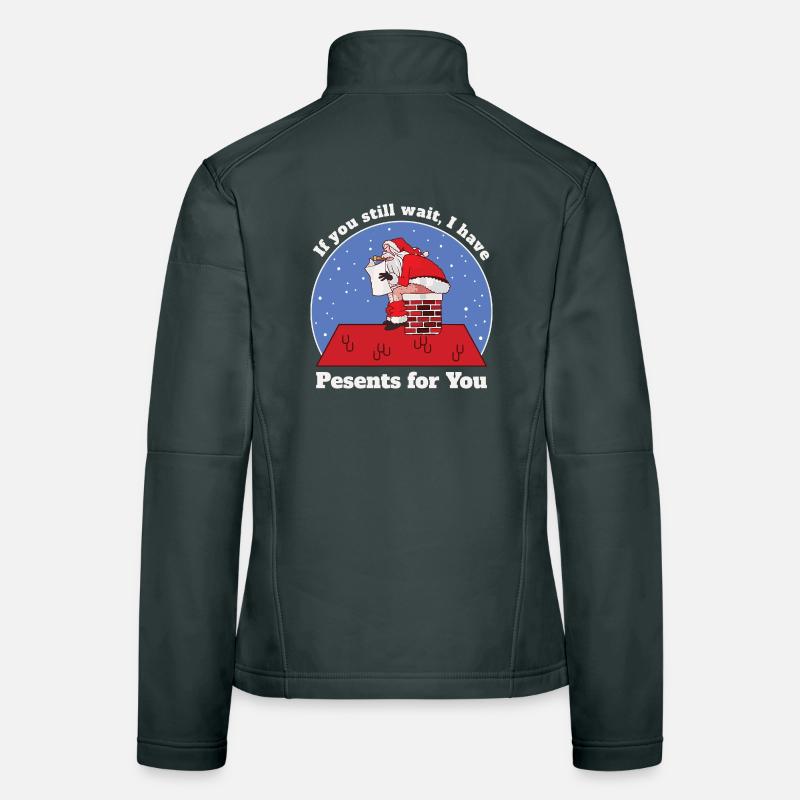 Lustige Weihnachtsmann Frauen Softshelljacke