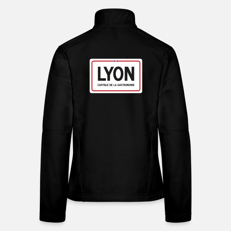 Panneau de la ville de Lyon Veste en tissu softshell Femme