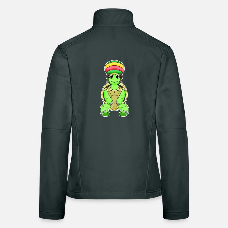 Tortue Rasta Veste en tissu softshell Femme