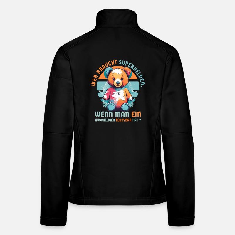 Cuddly Teddy Bear Women's Softshell Jacket