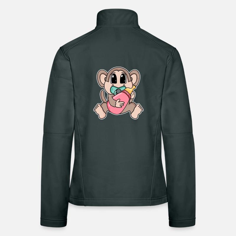 Baby Affe Frauen Softshelljacke