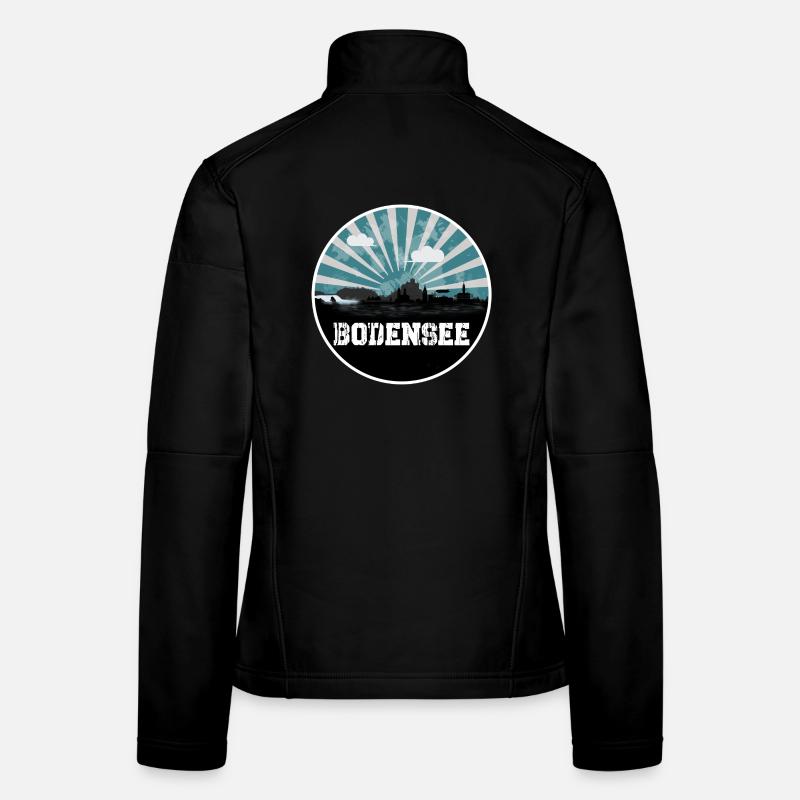 Lake Constance Blue Hour Skyline Women's Softshell Jacket