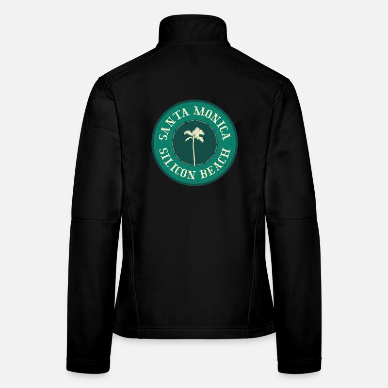 Badge de la plage de Santa Monica Veste en tissu softshell Femme