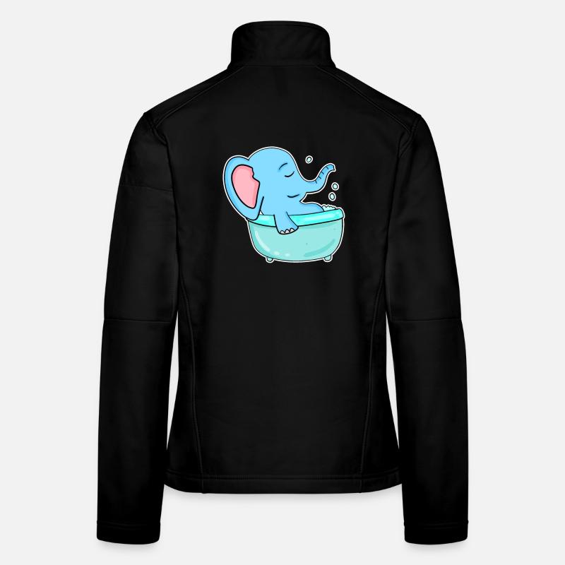 Badewanne Elefant Frauen Softshelljacke