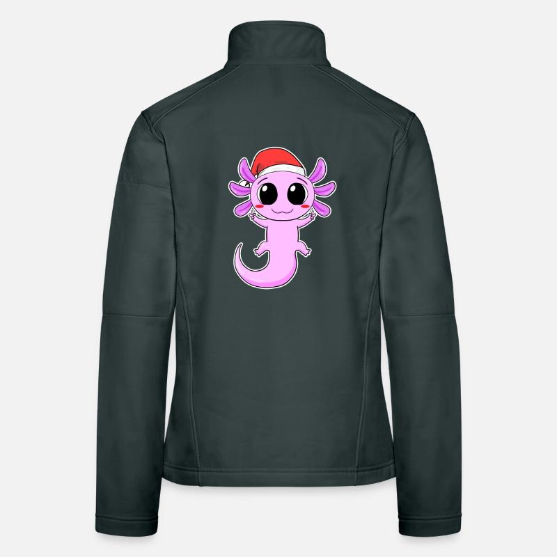 Axolotl Christmas Women's Softshell Jacket