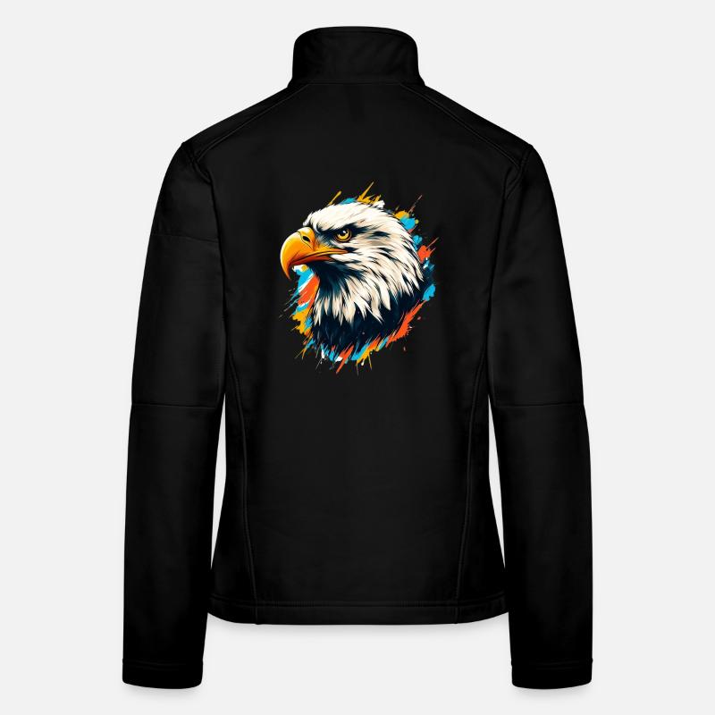 Pygargue à tête blanche Veste en tissu softshell Femme