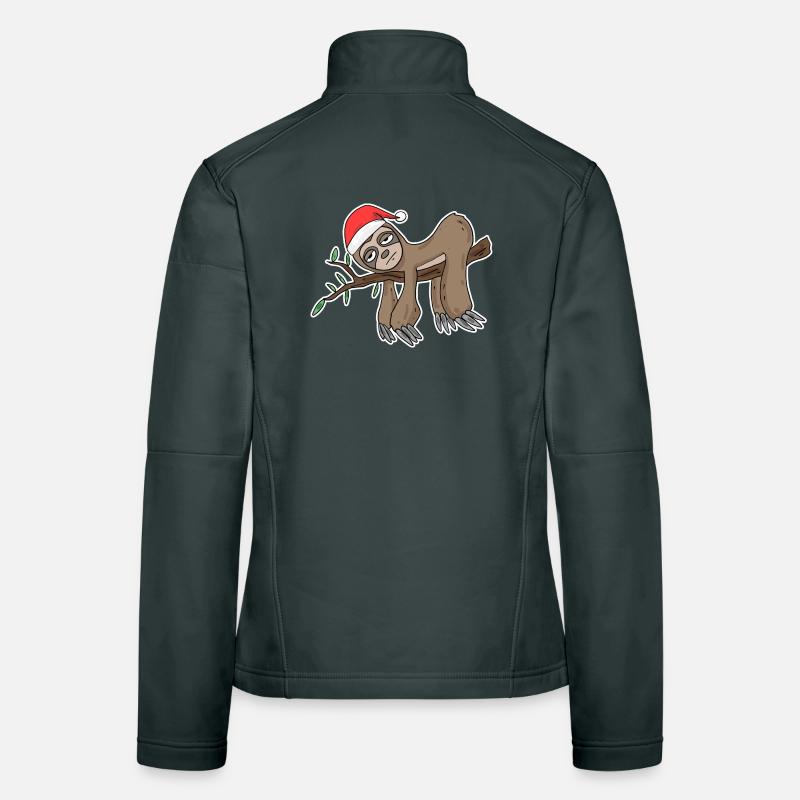 Faultier Weihnachten Frauen Softshelljacke
