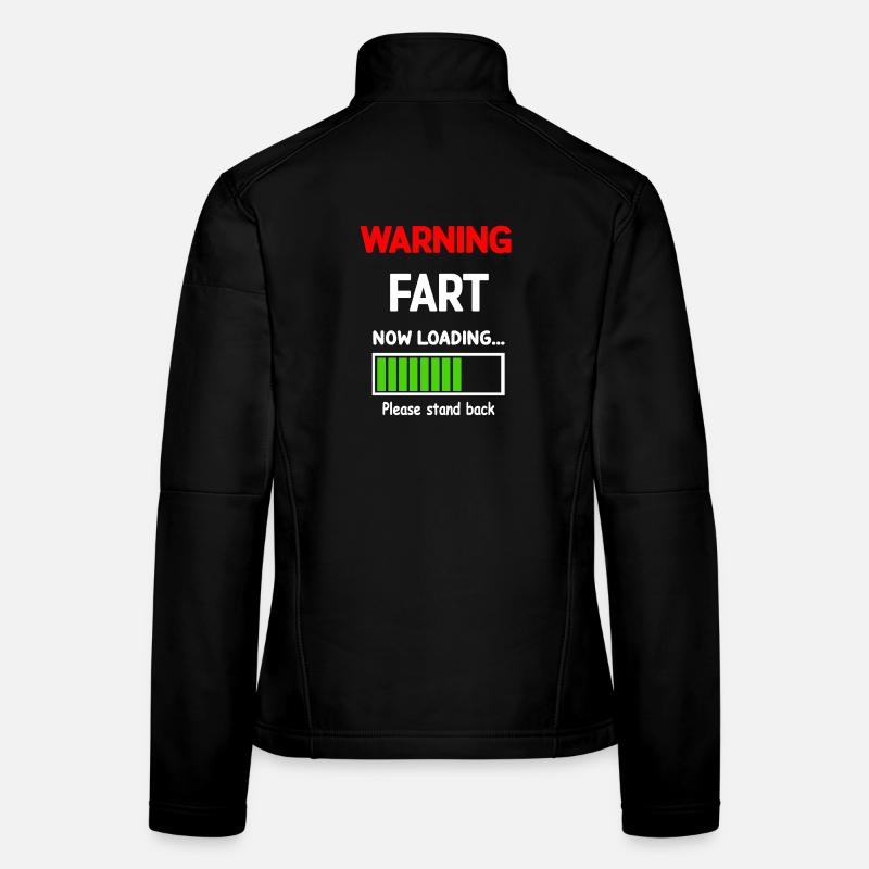 Comic Humour Fart Loading T-Shirt Women's Softshell Jacket