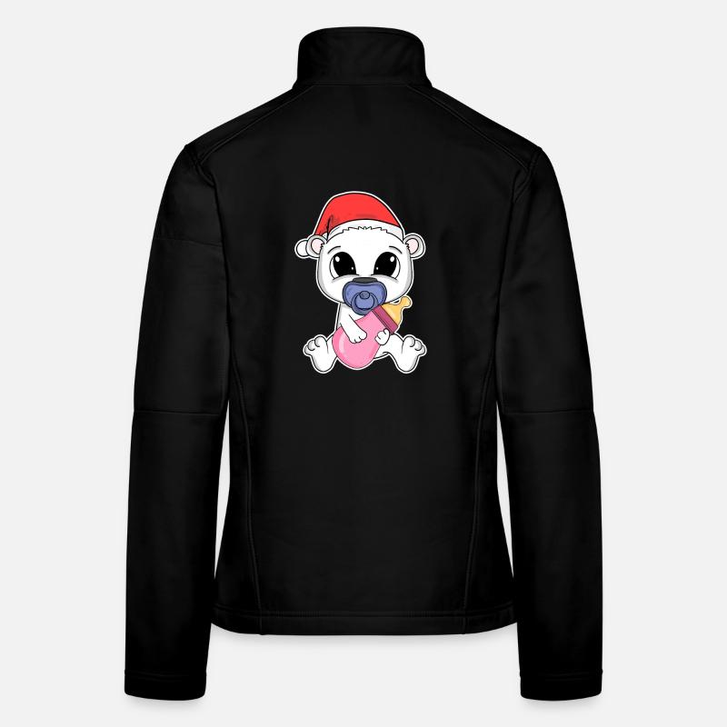 Ours polaire Bébé Ours de Noël Veste en tissu softshell Femme