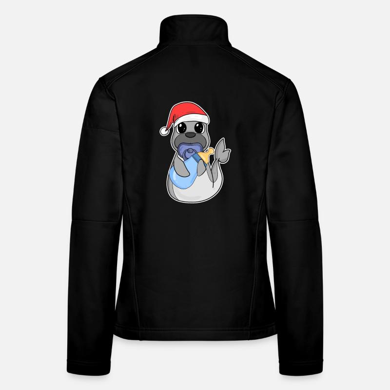 Bébé Lion de mer Noël Veste en tissu softshell Femme