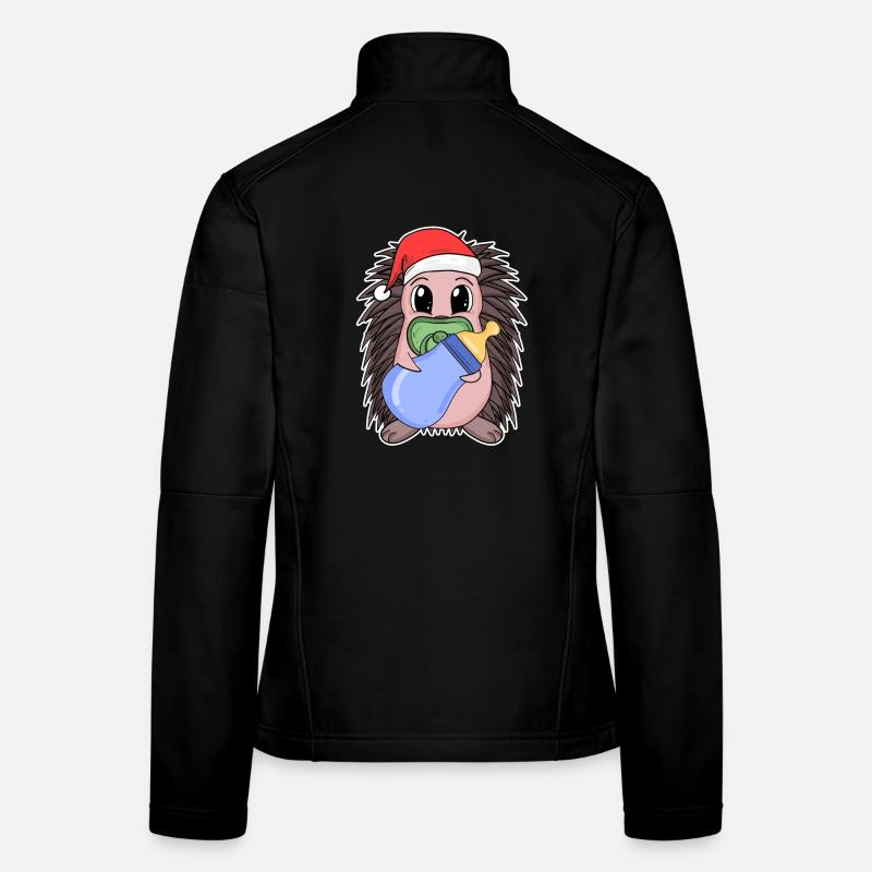 Hérisson bébé Noël Veste en tissu softshell Femme