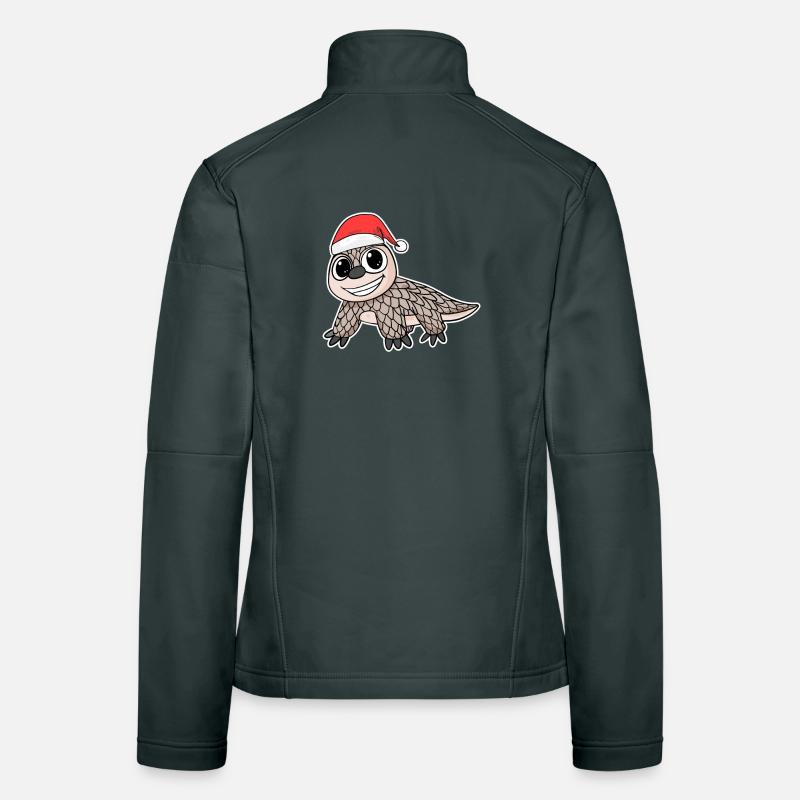 Pholidota Christmas Pangolin Women's Softshell Jacket