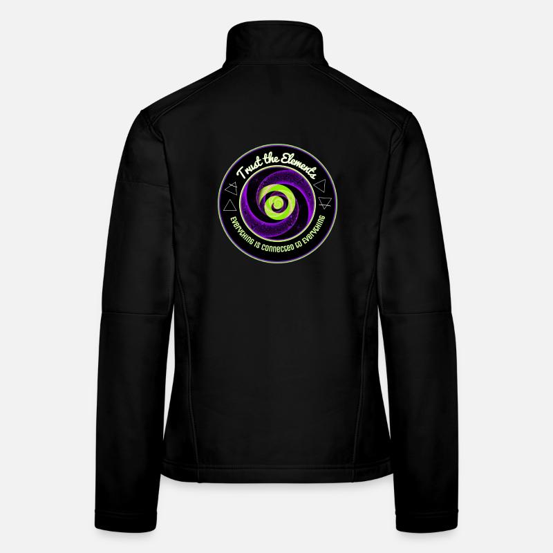 Unité en spirale des éléments Veste en tissu softshell Femme