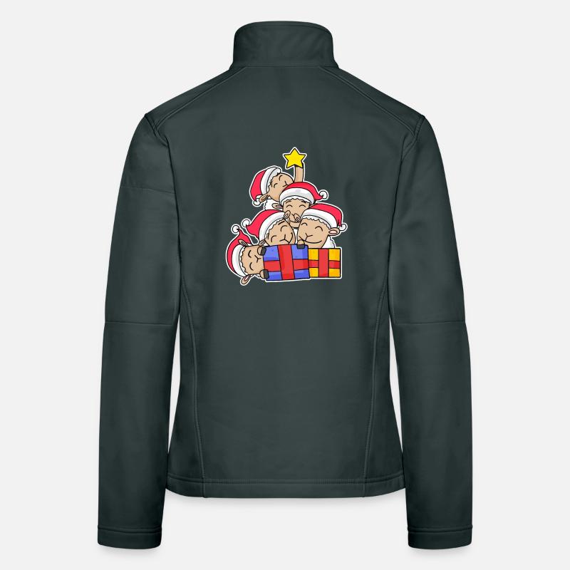 Faultier Weihnachtsbaum Weihnachten Frauen Softshelljacke
